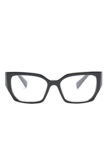 Miu Miu Eyewear Brille mit geometrischem Gestell - Schwarz