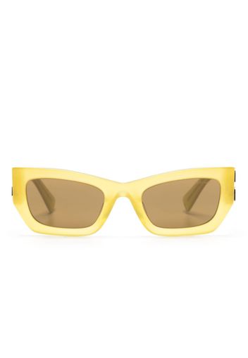 Miu Miu Eyewear tinted rectangle-frame sunglasses - Gelb