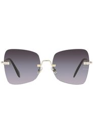 Miu Miu Eyewear rimless gradient-lens sunglasses - Gold