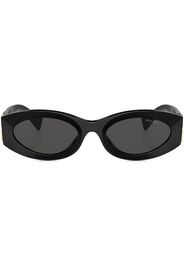 Miu Miu Eyewear Ovale Glimpse Sonnenbrille - 1AB5S0 BLACK