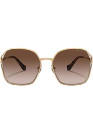 Miu Miu Eyewear metallic round-frame sunglasses - Gold