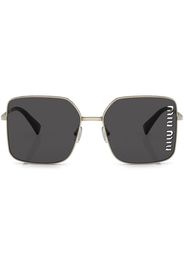 Miu Miu Eyewear square laser-cut lens sunglasses - Gold