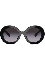 Miu Miu Eyewear Runde Oversized-Sonnenbrille - Schwarz