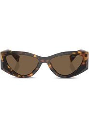 Miu Miu Eyewear Cat-Eye-Sonnenbrille in Schildpattoptik - Schwarz