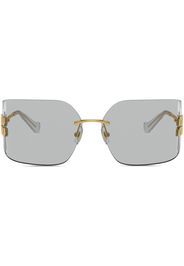 Miu Miu Eyewear Runway frameless sunglasses - Gold