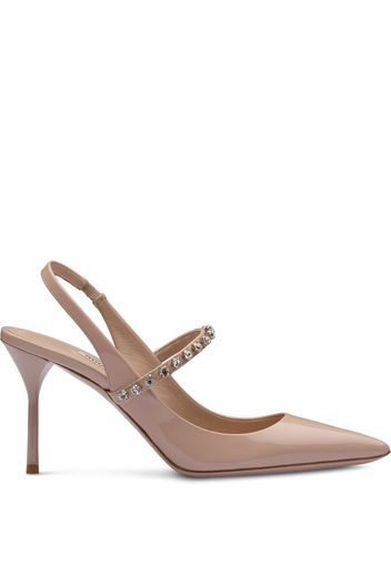 Miu Miu Pumps mit Kristallen - Rosa