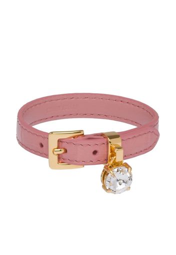 Miu Miu Armband mit Kristallen - Rosa