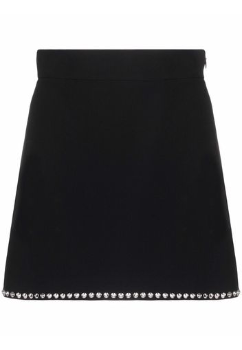 Miu Miu studded-trim skirt - Schwarz