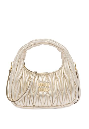 Miu Miu Mini Miu Wander Schultertasche - Nude