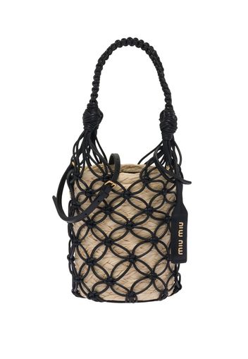 Miu Miu top-handle bucket bag - Schwarz