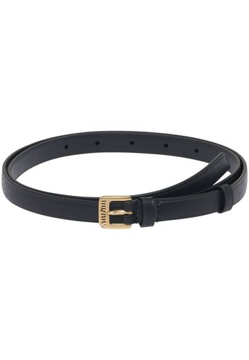 Miu Miu buckle-fastening leather belt - Schwarz