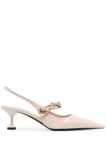 Miu Miu chain-link detail slingback pumps - Rosa