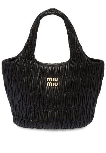 Miu Miu Wander Matelassé-Handtasche - Schwarz