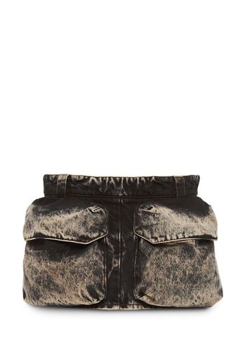 Miu Miu Denim miniskirt - F0002 BLACK