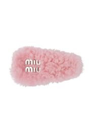 Miu Miu shearling hair clip - Rosa