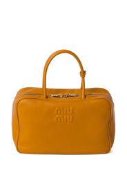 Miu Miu Handtasche mit Logo-Prägung - Gelb