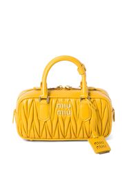 Miu Miu Arcadie matelassé leather bag - Gelb
