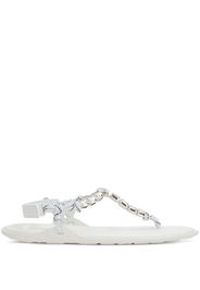 Miu Miu crystal-embellished thong sandals - Nude