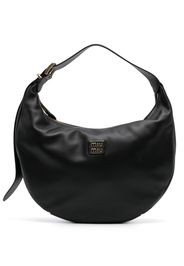 Miu Miu Shopper mit Logo-Prägung - Schwarz