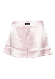 Miu Miu Pyjama-Shorts aus Satin - Rosa