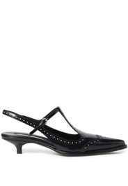 Miu Miu Slingback-Pumps mit Budapestermuster 35mm - Schwarz