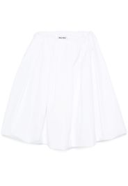 Miu Miu Midirock aus Popeline - Weiß