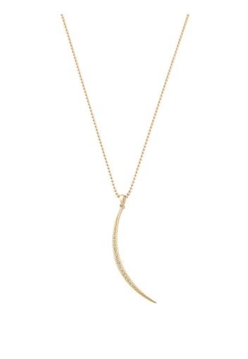 Mizuki 14kt gold diamond and pearl pendant necklace