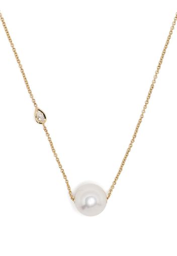 Mizuki 14kt yellow gold Sea of Beauty diamond and pearl necklace