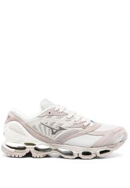 Mizuno multi-panel lace-up sneakers - Nude