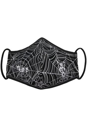 MJB Marc Jacques Burton web-print face mask - Schwarz