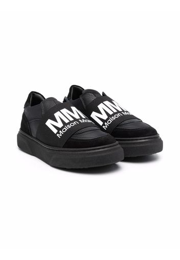 MM6 KIDS Sneakers mit Logo-Riemen - Schwarz