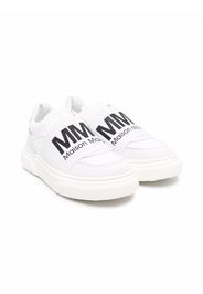 MM6 KIDS logo-print slip-on sneakers - Weiß