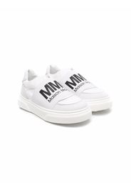 MM6 KIDS logo-print slip-on sneakers - Weiß