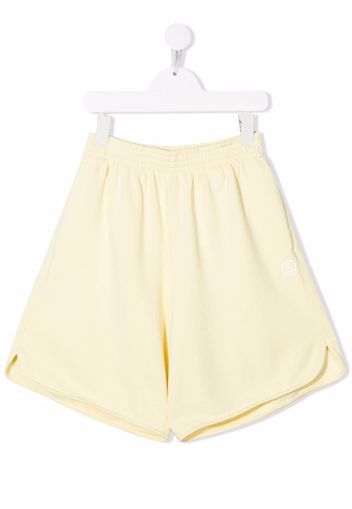 MM6 MAISON MARGIELA KIDS wide leg track shorts - Gelb