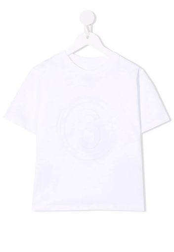 MM6 MAISON MARGIELA KIDS logo-print cotton T-shirt - Weiß