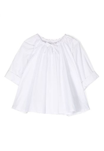 MM6 Maison Margiela Kids ruffle detail shirt - Weiß