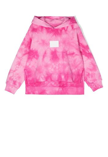 MM6 Maison Margiela Kids Hoodie mit Batikmuster - Rosa