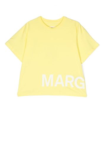 MM6 Maison Margiela Kids T-Shirt mit Logo-Print - Gelb