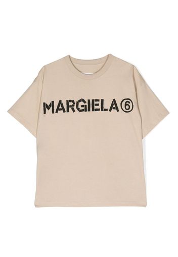 MM6 Maison Margiela Kids T-Shirt mit Logo - Nude
