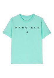 MM6 Maison Margiela Kids logo-print cotton T-shirt - Grün