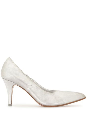 MM6 Maison Margiela Pumps im Metallic-Look - Silber