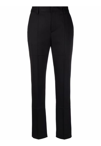 MM6 Maison Margiela white-stitch tailored trousers - Schwarz