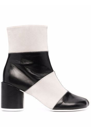 MM6 Maison Margiela contrast ankle boots - Schwarz