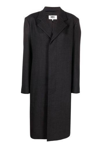 MM6 Maison Margiela single-breasted tailored coat - Schwarz