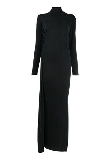 MM6 Maison Margiela roll-neck maxi dress - Schwarz