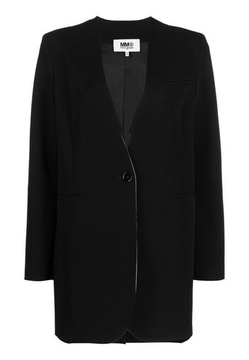 MM6 Maison Margiela single-breasted tailored coat - Schwarz