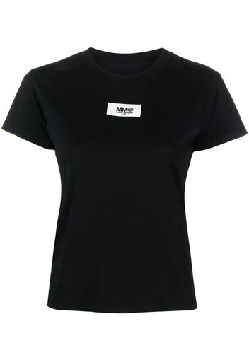 MM6 Maison Margiela logo-print cotton T-shirt - Schwarz