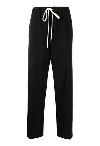 MM6 Maison Margiela drawstring-fastening track pants - Schwarz