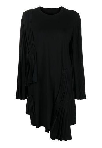 MM6 Maison Margiela Asymmetrisches Kleid - Schwarz