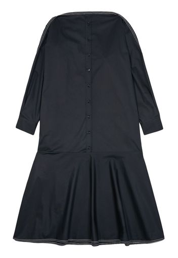 MM6 Maison Margiela button-down cotton dress - Black